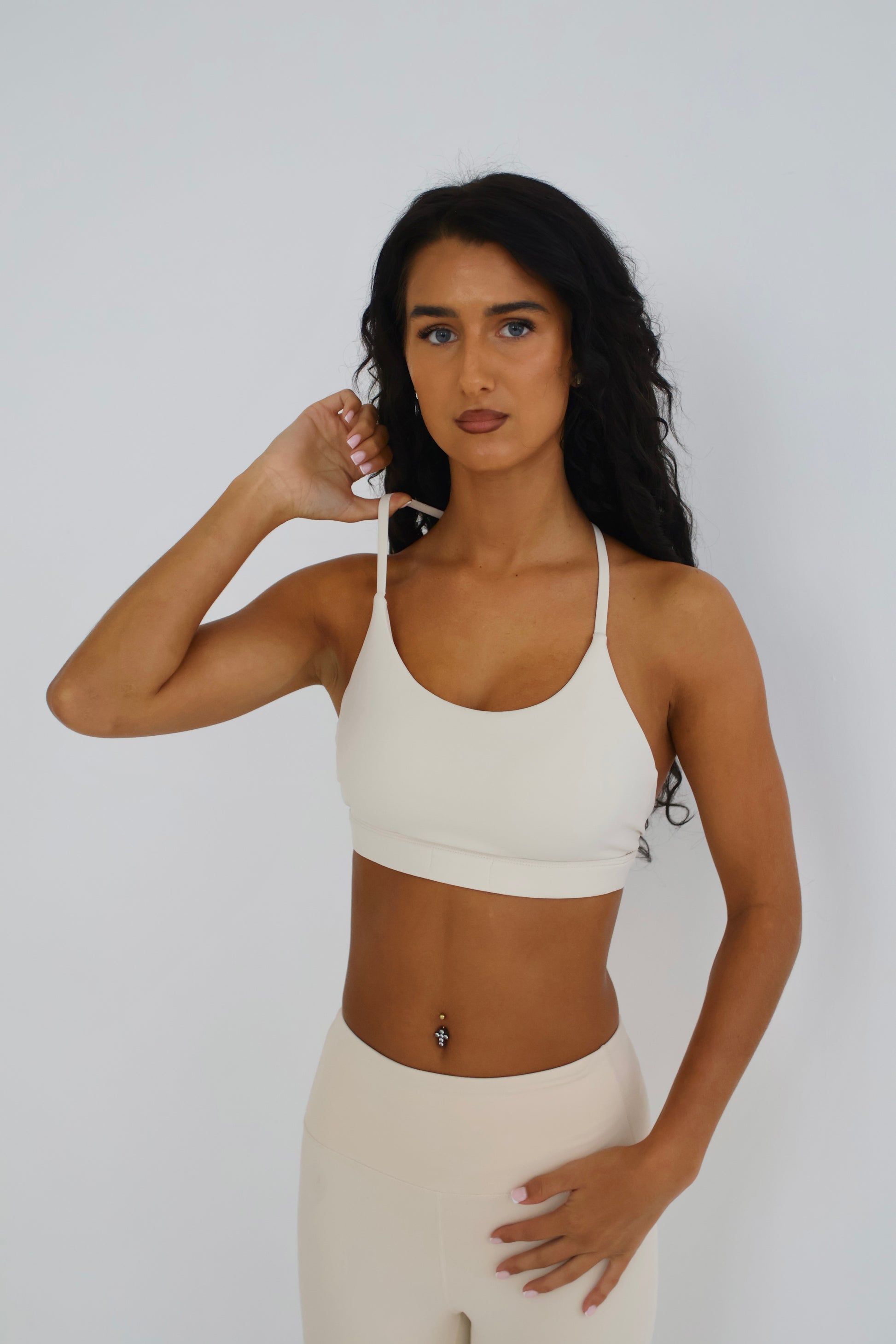 EVERYDAY SEAMLESS TANK SPORTS BRA IVORY WHITE - Fern Fitness